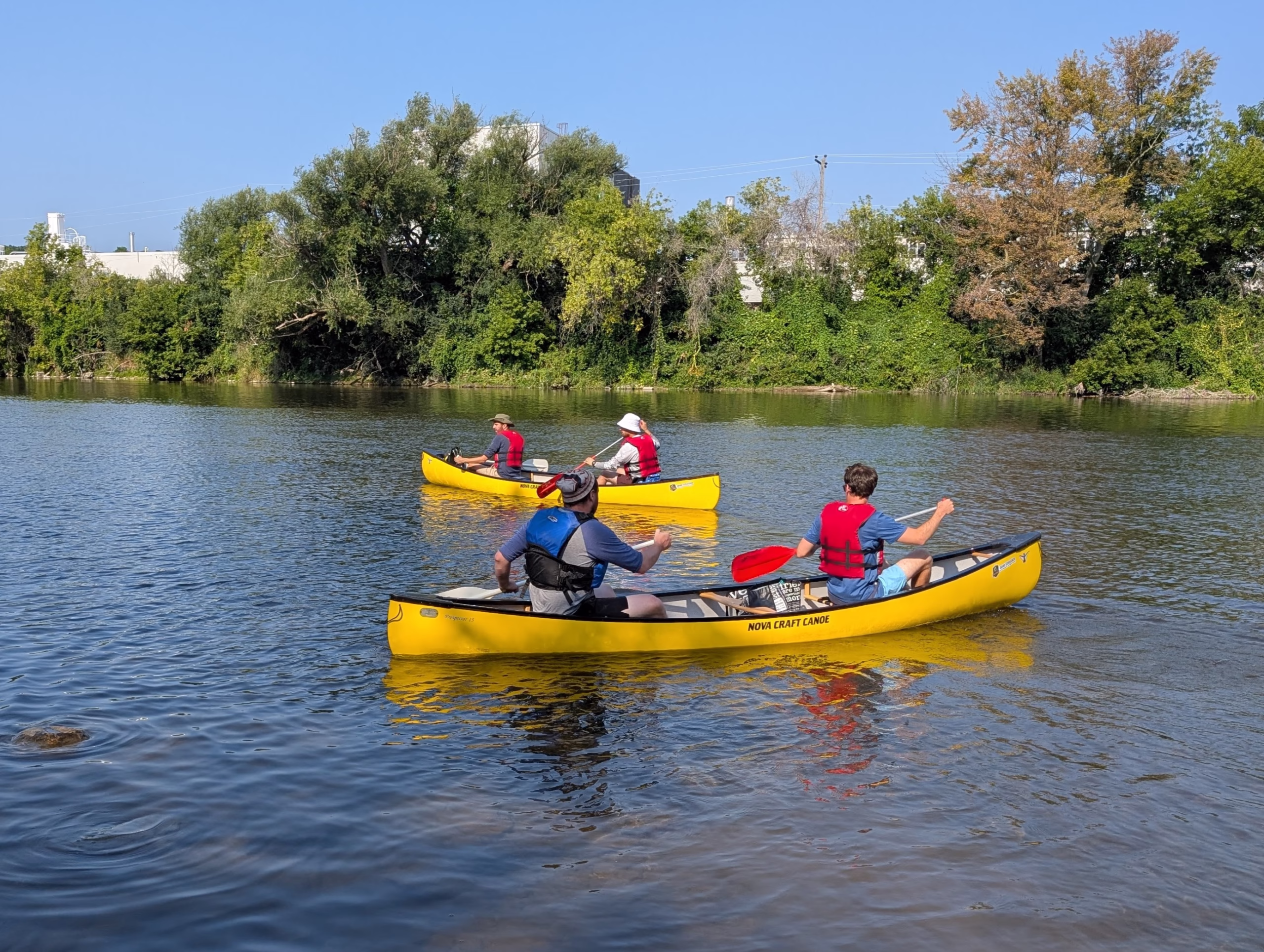Canoe launch on the grand river in Cambridge