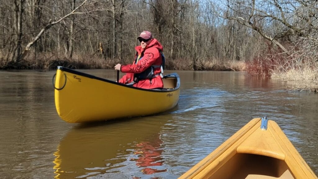Paddling big creek in march