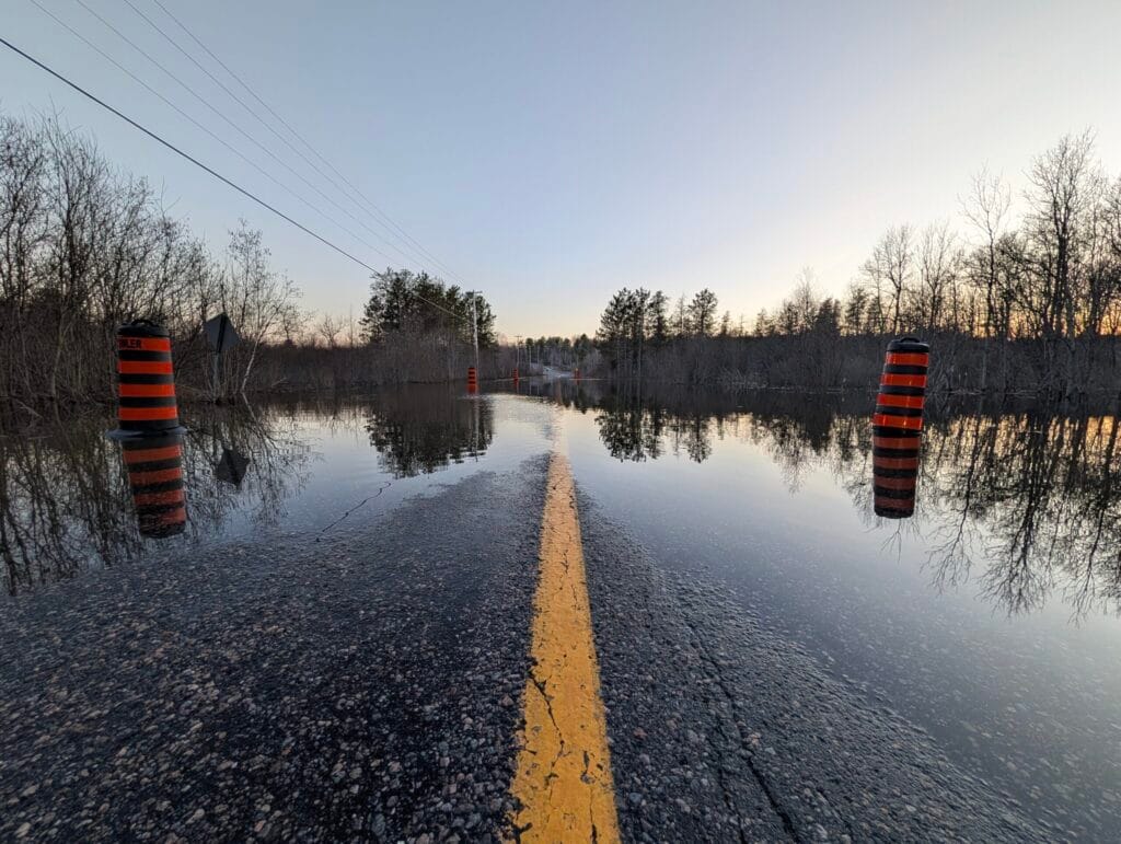 607 Bridge in French River washed out