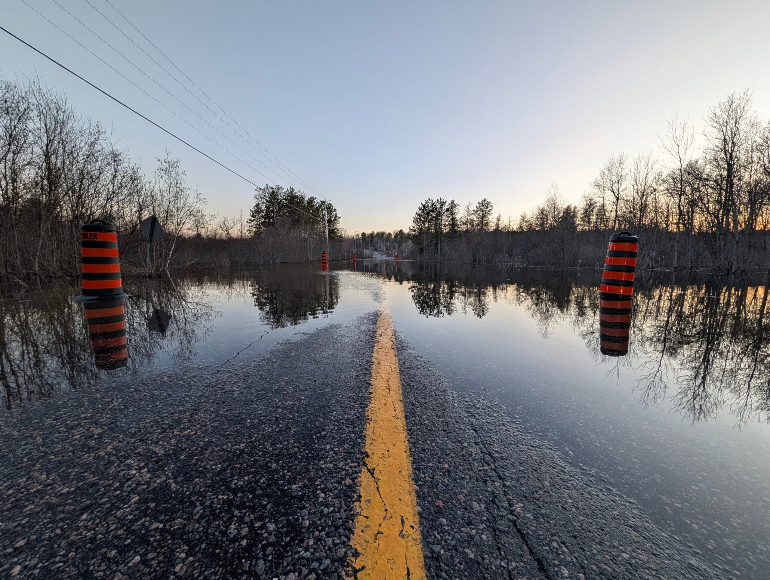 607 Bridge in French River washed out