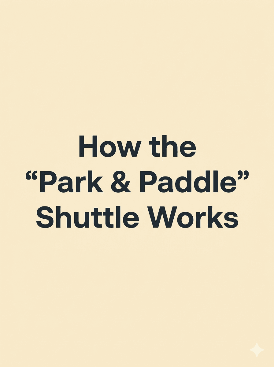 How the park and paddle shuttle works