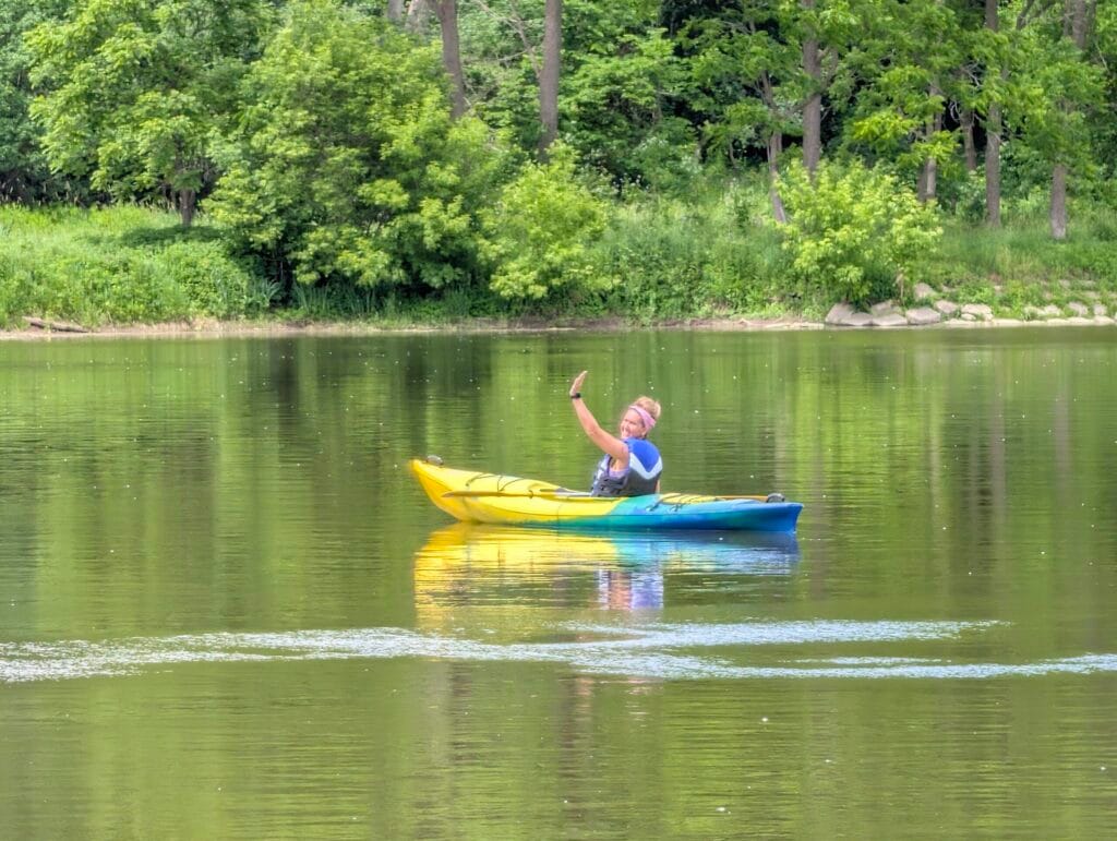Solo kayaker from cambridge to glen morris challenging herself