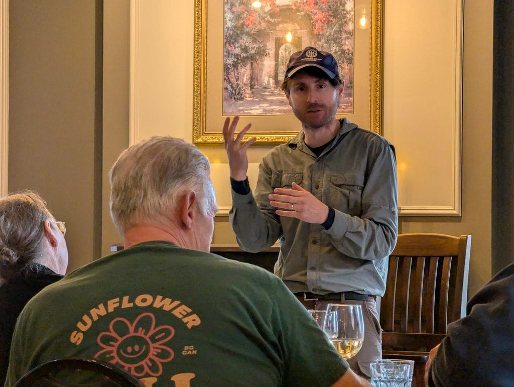 Adam Shoalts recounting his recent expedition to labrador