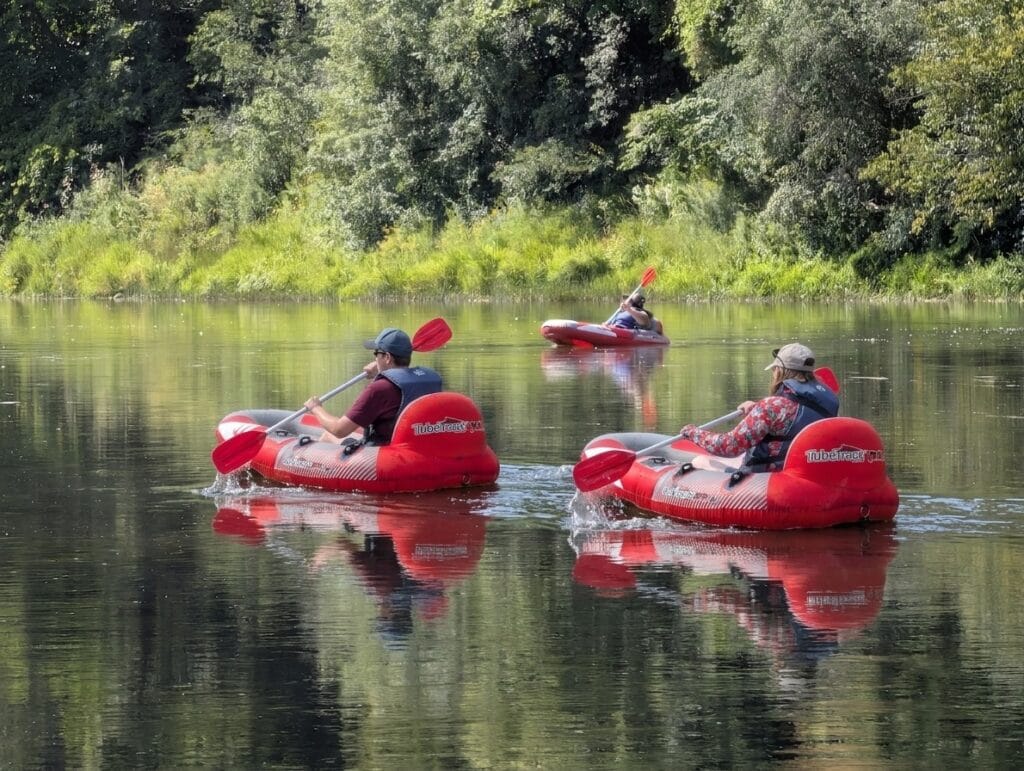 Tube riders at Bingemans